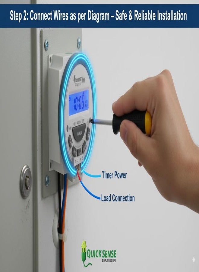 Quick Sense QS-619 4-Pin Digital Timer Switch | Universal Panel Mount | Programmable Countdown | DC/AC 12-240V | LCD Display | Automation Timer for Home, Industrial & Panel Applications - Image 5